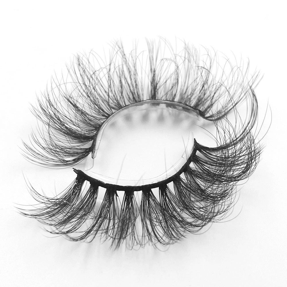 8 pairs of eyelashes with long curly 6D thick Faux mink eyelashes 25mm 6D-A03