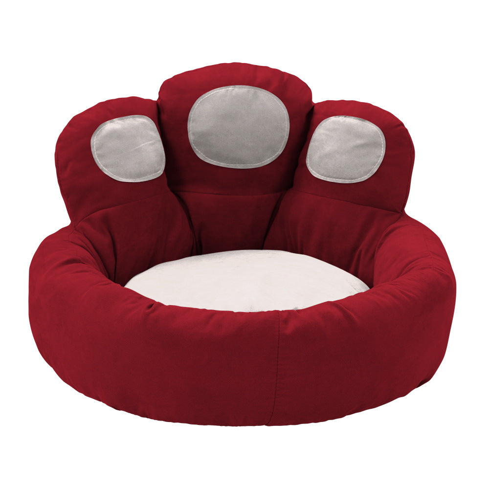 NEEPET  Suede Dog Sofa Bear's Paw Cusion for Cat Sleeping