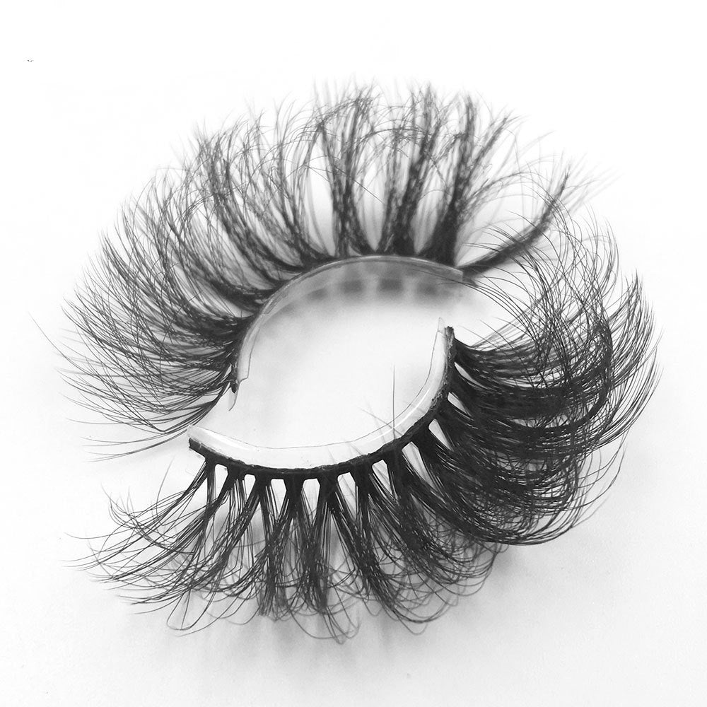 8 pairs of eyelashes with long curly 6D thick Faux mink eyelashes 25mm 6D-A04