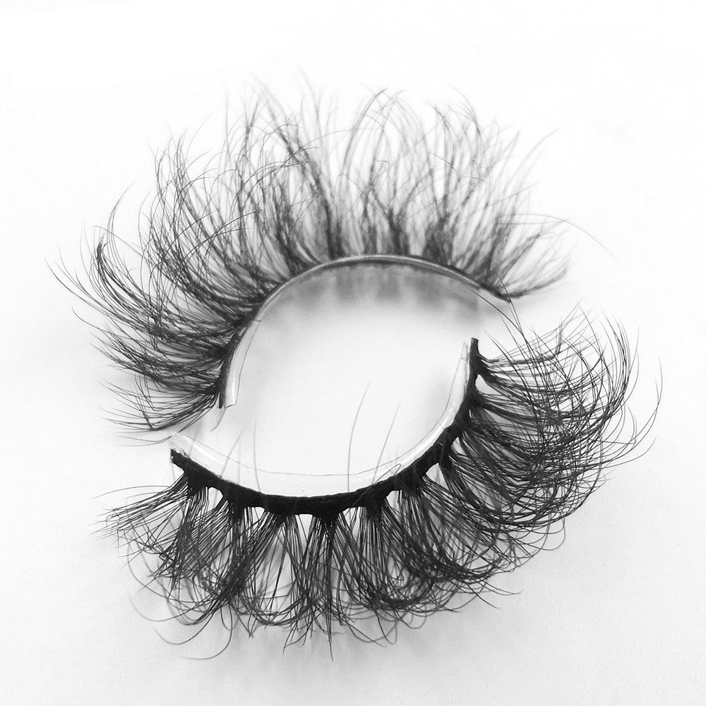 8 pairs of eyelashes with long curly 6D thick Faux mink eyelashes 25mm 6D-A05