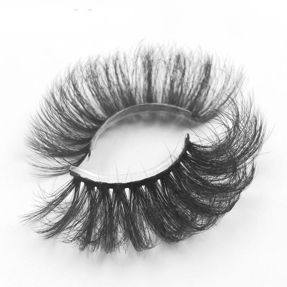 8 pairs of eyelashes with long curly 6D thick Faux mink eyelashes 25mm 6D-A09