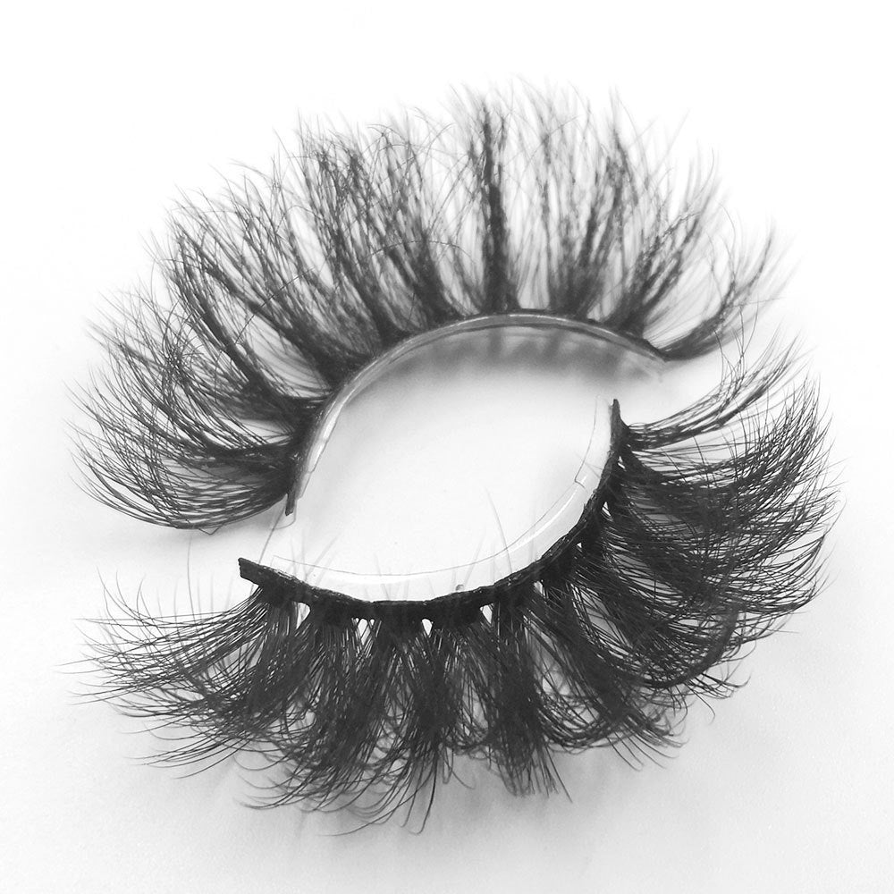 8 pairs of eyelashes with long curly 6D thick Faux mink eyelashes 25mm 6D-A10