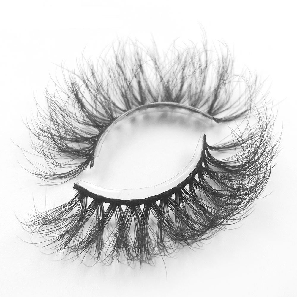 8 pairs of eyelashes with long curly 6D thick Faux mink eyelashes 25mm 6D-A11