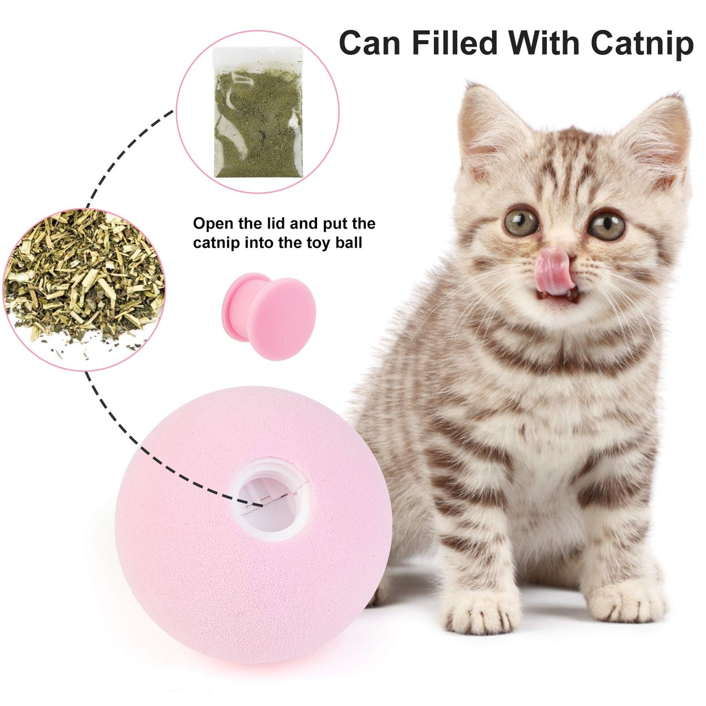 Neepet Cat Toys Interactive Ball Cat Training Toy Dog Playing Ball