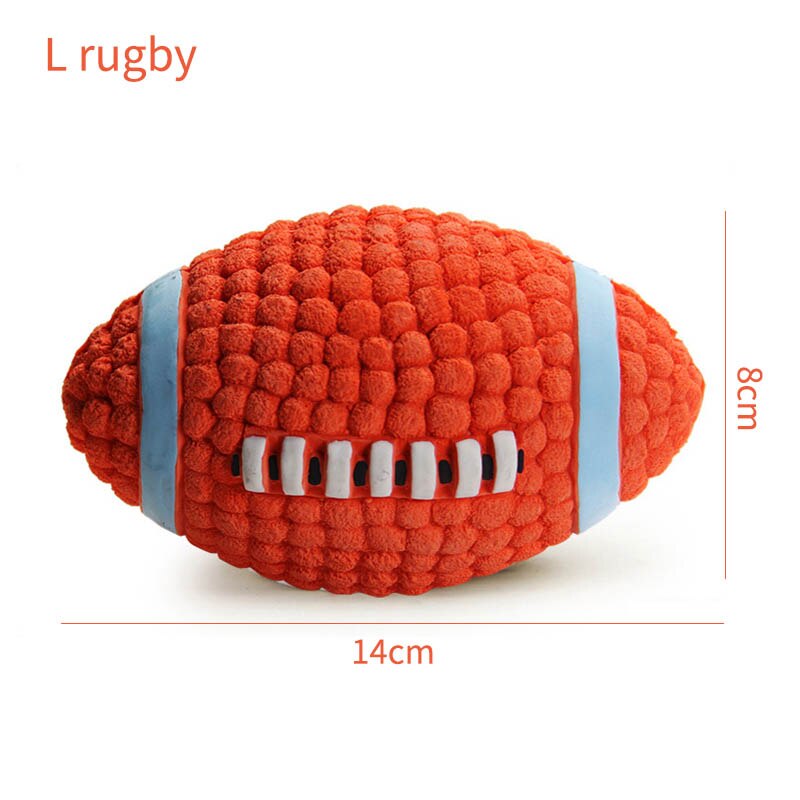 Neepet Latex Pet Ball Squeak Toys Cleaning Tooth Chew Voice Non-toxic Training Balls