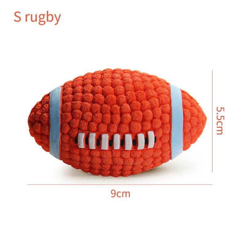 Neepet Latex Pet Ball Squeak Toys Cleaning Tooth Chew Voice Non-toxic Training Balls