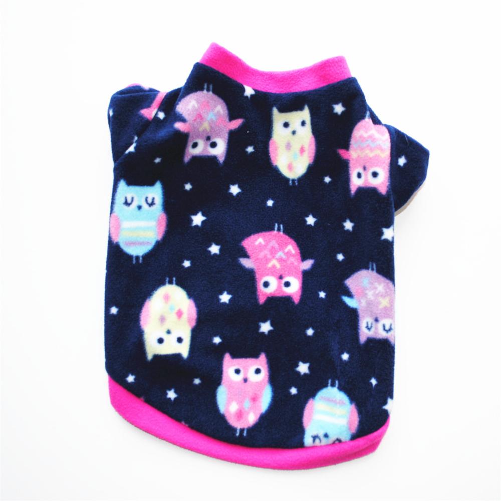 Neepet Warm Fleece Dog Clothes Puppy Skull Printed Coat Dogs Pullover