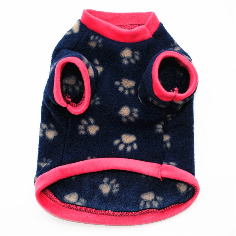 Neepet Warm Fleece Dog Clothes Puppy Skull Printed Coat Dogs Pullover