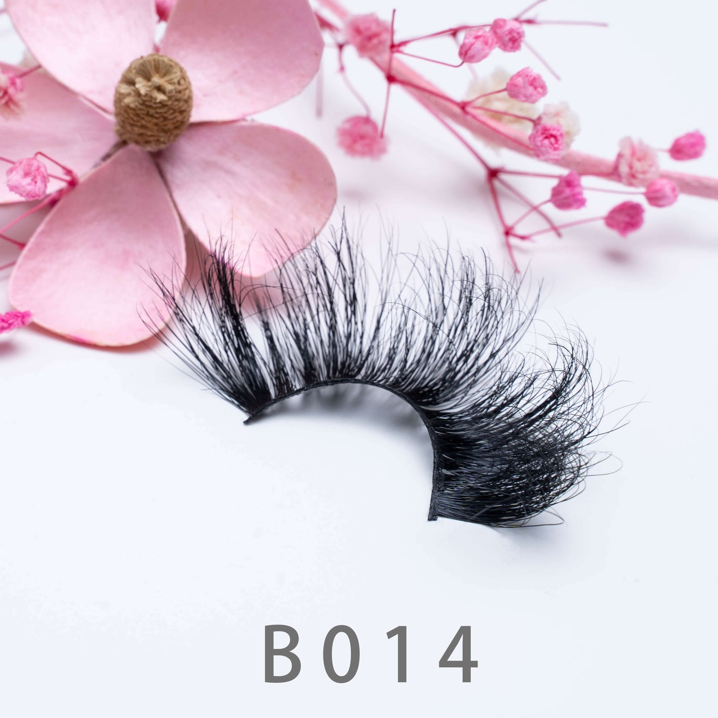 3D Natural Handmade Mink Hair False Eyelashese B014 25MM