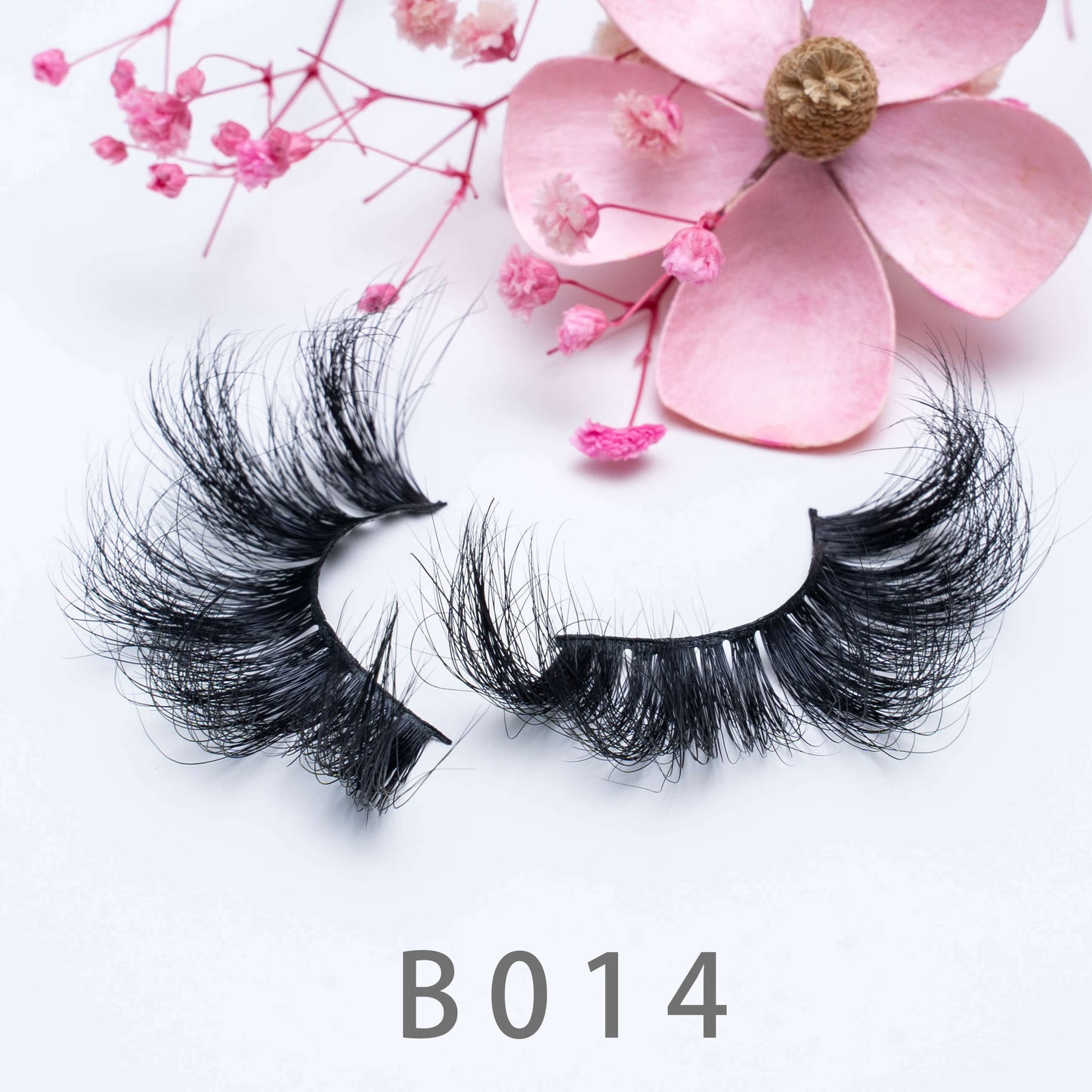 3D Natural Handmade Mink Hair False Eyelashese B014 25MM