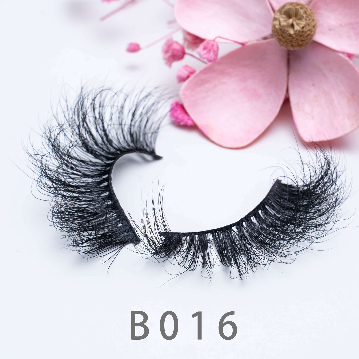 3D Natural Handmade Mink Hair False Eyelashese B016 25MM